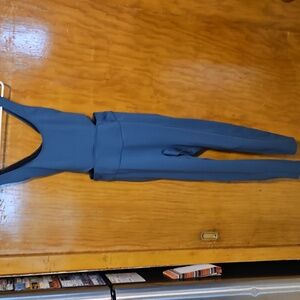 Blue Sleeveless Jumpsuit